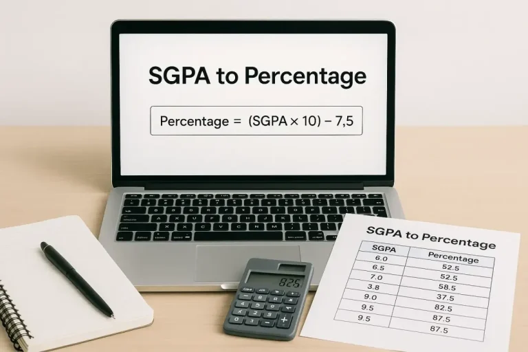 SGPA to Percentage