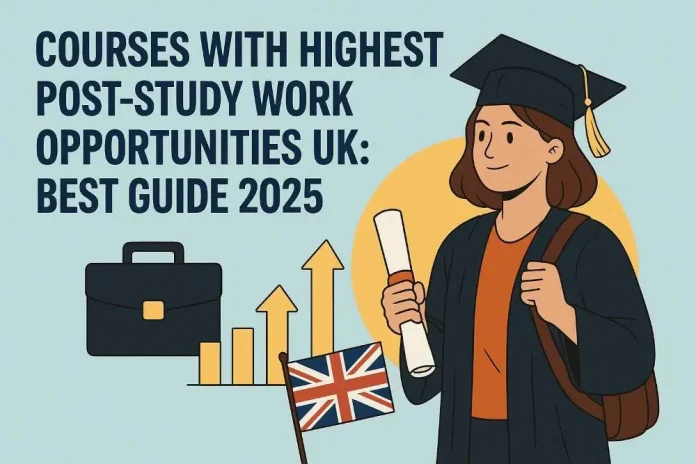 Courses with highest post-study work opportunities UK: Best Guide 2025