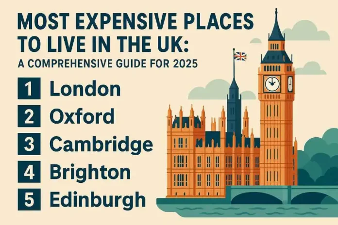 most expensive places to live in the UK