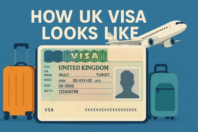 how uk visa looks like