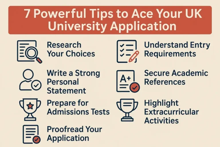 7 Powerful Tips to Ace Your UK University Application