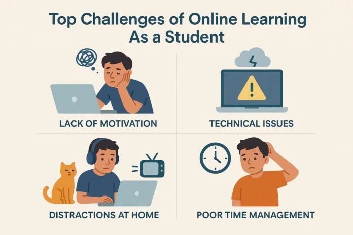 top challenges of online learning