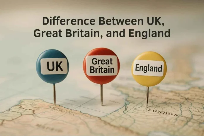 Difference Between UK, Great Britain, and England